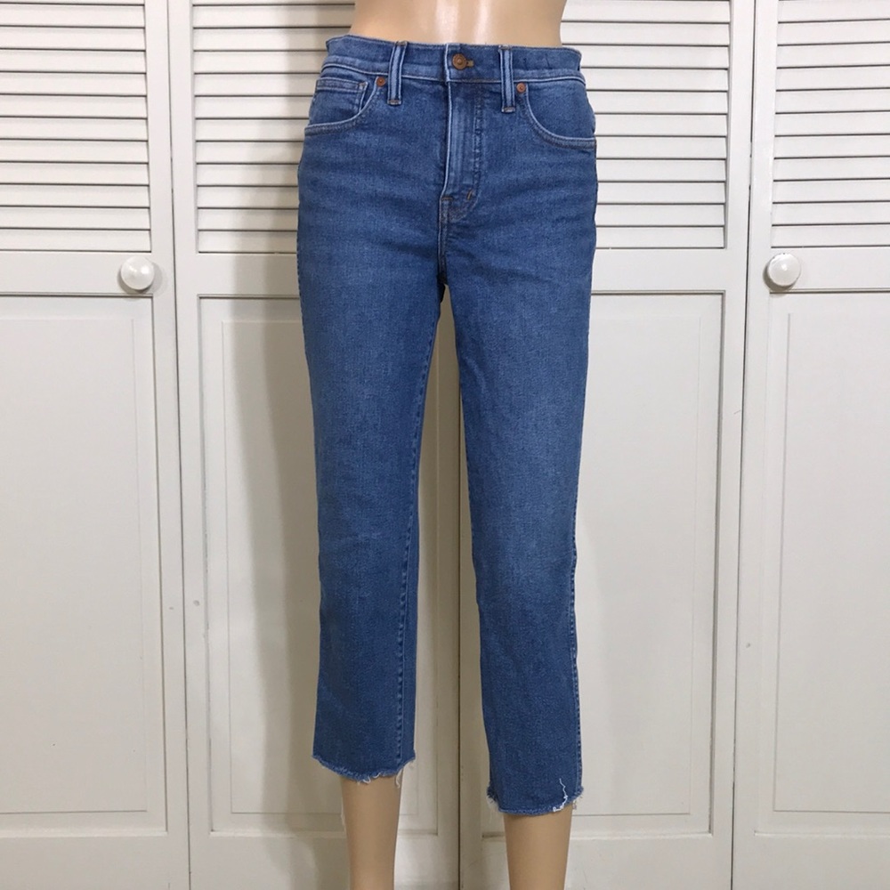 NWOT Madewell Petite Stovepipe Jeans in Leaside Wash 26P